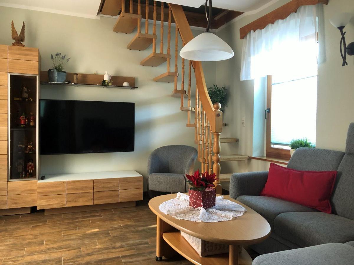 Ferienhaus Erzgebirge "An Der Trebe" Mit Kamin Und Sauna Neuhausen  Εξωτερικό φωτογραφία